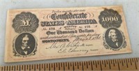 Repro Confederate $1000 bill