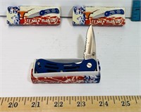 3 Frost Cutlery Texas Bandit Pocket Knives