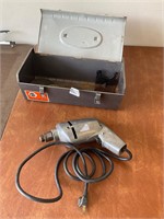 Shopmate Vintage drill and Black  and Decker Box