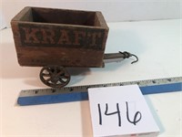 Handmade wagon -out of cheese box