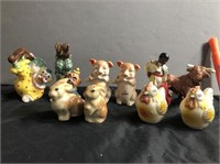 (5 SETS)  FIGURAL S & P SHAKERS