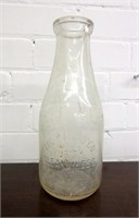 Antique One Quart Milk Glass Jug