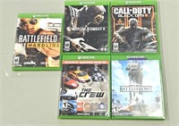 Lot of 5 X-Box One Games Untested