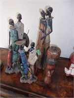 Lot of African figurines