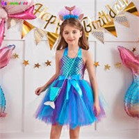 NEW! Little Mermaid Party Dress. Size: 2-3Y. See