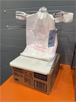 T-Shirt Sack Rack & Plastic sacks