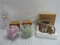 Avon ~ Votive Holders & Love Mug ~ New