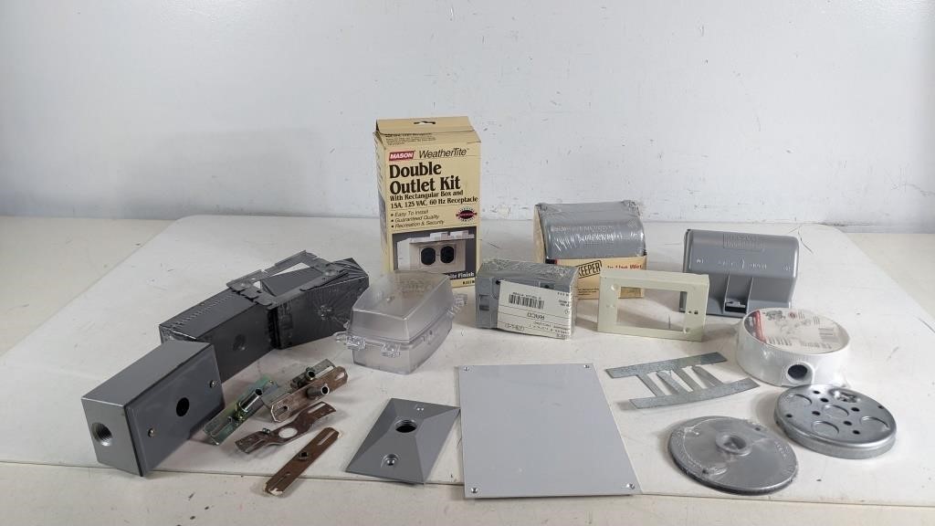 Assorted Electrical Outlet & Fixture Boxes