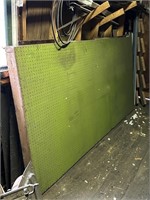 LARGE WOODEN PEG BOARD (96" X 48" X 4")