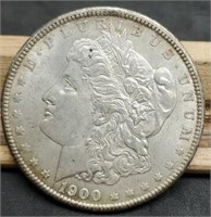 1900 Morgan Silver Dollar, AU