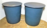 Pair of Round Display Pedestals