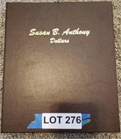 Susan B. Anthony Dollar Book, Total of (9) Coins
