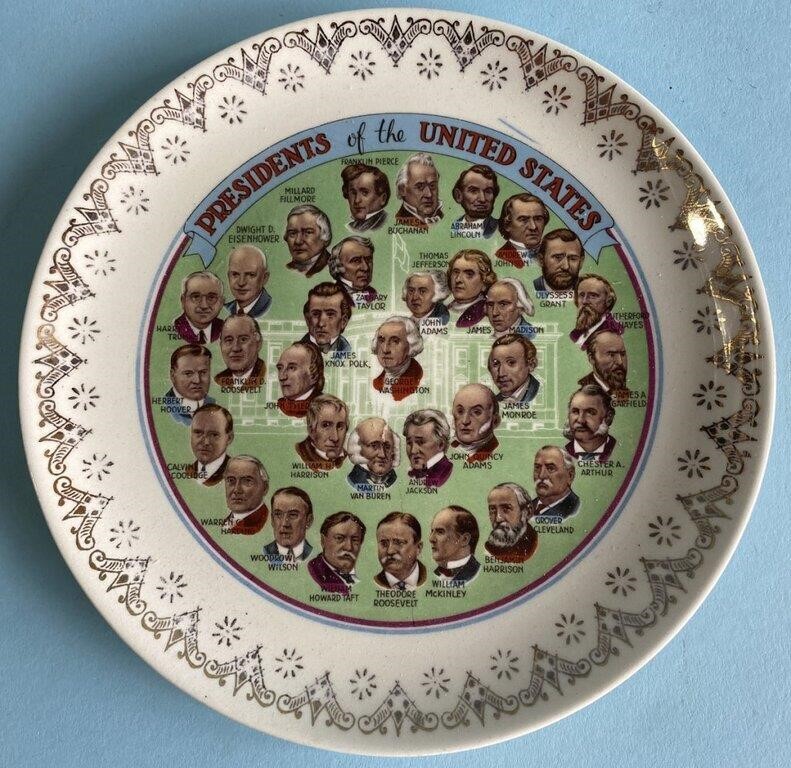 US Presidents Collectible Plate