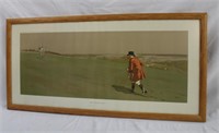 Signed framed print 33 X 16", "The Lucky Man"