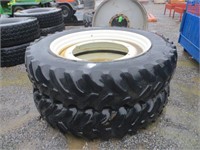 Pair of  Good Year 14.9R46 Tires Mounted