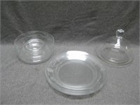 Eight Princess House Crystal Serving Pieces