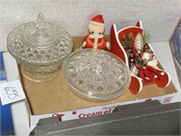 CANDY DISHES & HOLIDAY ITEMS