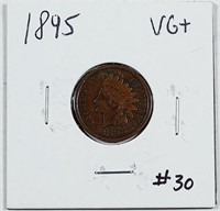 1895  Indian Head cent   VG+