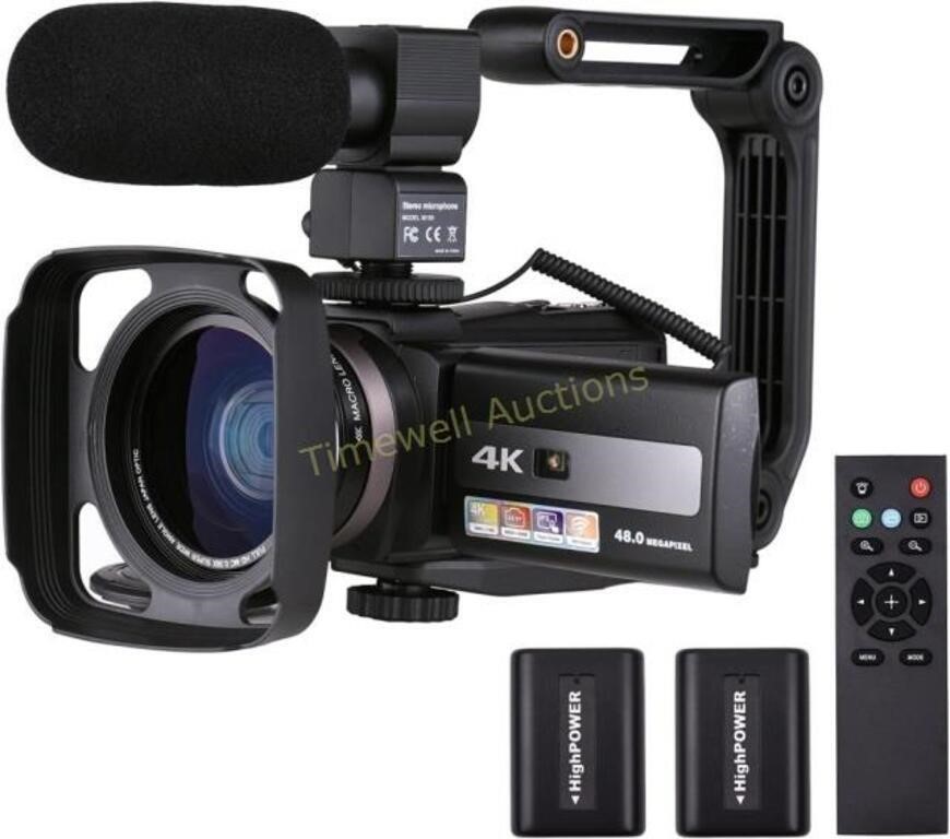 DV Camcorder  4K 60FPS Ultra HD Camera  48MP