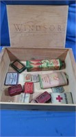 Vintage Tins-Chesterfield Joke, Band Aid, Bayer