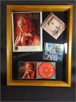 Signed LeAnne Rimes CD's in Shadow Box