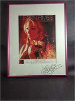 Signed LeAnne Rimes Framed Poster