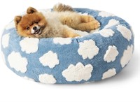 Lesure Donut Small Dog Bed - Round Cat