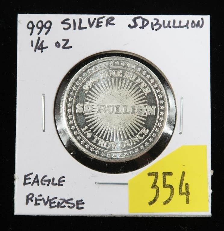 Liberty Eagle reverse  1/4 Troy oz. .999 silver