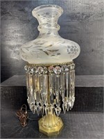 VICTORIAN ARGAND PRISM LAMP