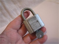 Vintage Chicago Lock Co. Padlock with Key