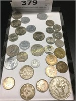 LOT OF INTERNATIONAL COINS 1950'S-70'S