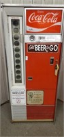 Vintage Vendo company Coca Cola machine, lights