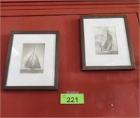 Pair of Sailboat Pictures