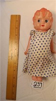 8.5” Vintage Jointed Arm Celluloid Doll.