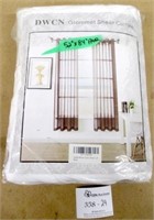 Pair of DWCN Grommet White Sheer 52x84" Curtains