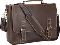 Polare 16? Full Grain Leather Tote Briefcase