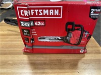 CRAFTSMAN 2-CYCLE 42cc 14’’ CHAINSAW ** USED
