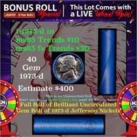 1-5 FREE BU Nickel rolls with win of this 1973-d S