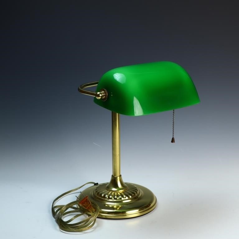 Vintage bankers desk lamp