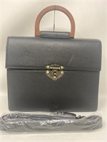 New Gezel Leather Purse With Wooden Handle and