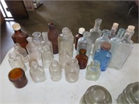 Lot of Old Medicine Bottles
