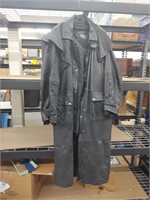 Leather Outback Long Coat