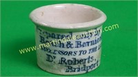 Miniature Dr. Roberts Glazed Blue Underglaze Mark