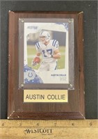 SPORTS CARD ON PLAQUE-#17 AUSTIN COLLIE/COLTS
