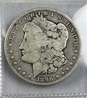 1896-O Morgan Silver Dollar, US $1 Coin