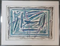 Andy Lavery, watercolour, abstract, 1985, 19 x 27"