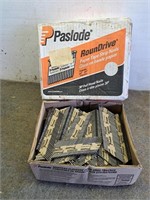 Box of Paslode air gun nails, 2-3/8", 30-34 degree