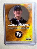 AARON RODGERS 2002 ROOKIE PHENOMS ROOKIE GOLD