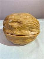 Walnut Shaped Covered Bowl