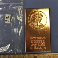 1/2 Pound copper bar           (g 22)